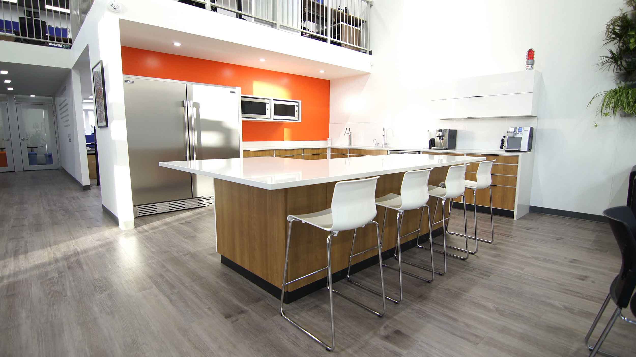 Commercial Kitchen Design Build Software Tech Developer Office Kitchen Lunchroom Collaboration Calgary